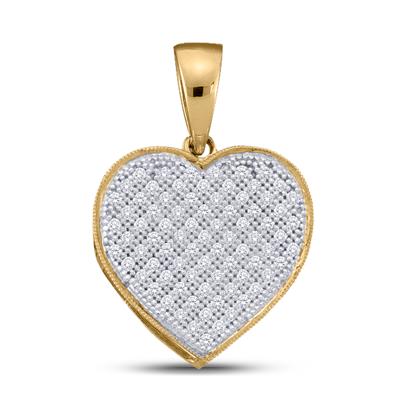 Women's Diamond Heart Pendant 1/10 cttw