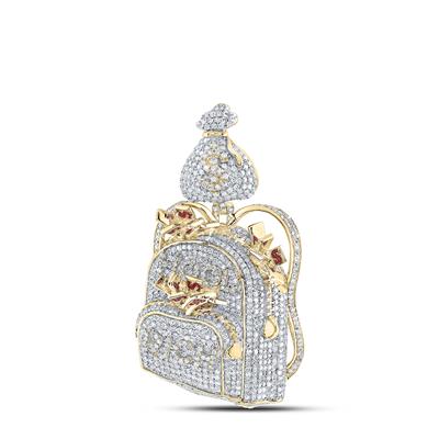 Diamond Round Hood Rich Sack Charm Pendant