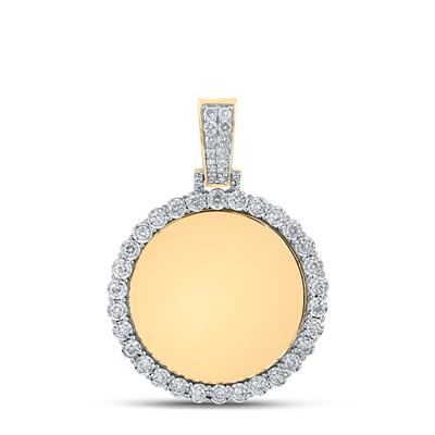 Diamond Memory Circle Charm Pendant