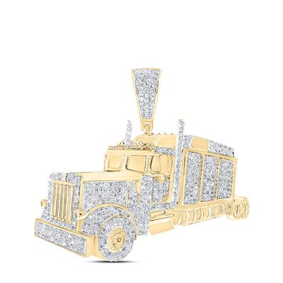 Diamond Truck Charm Pendant