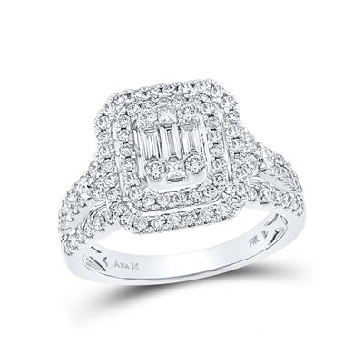 Women's Diamond Baguette Cluster Ring