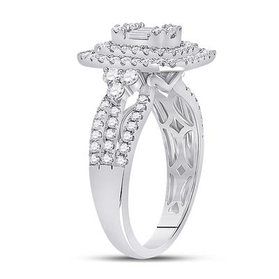 Women's Diamond Baguette Cluster Ring