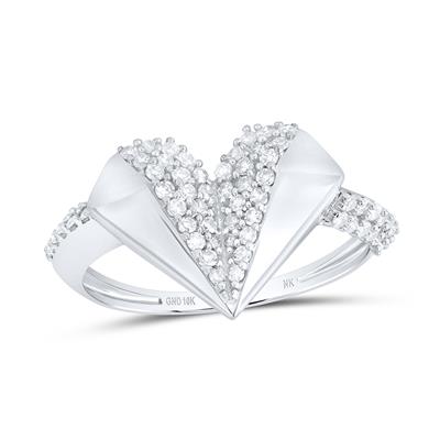 Women's Diamond Gift Heart Ring