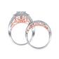 Women's Diamond Round Bridal Wedding Ring Set