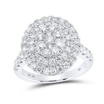 Women's Diamond Round Cluster Ring