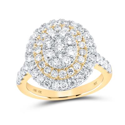 Women's Diamond Round Cluster Ring