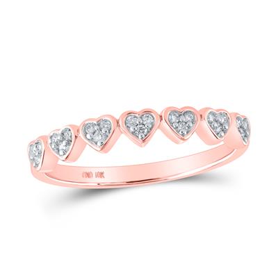 Women's Diamond Round Heart Ring