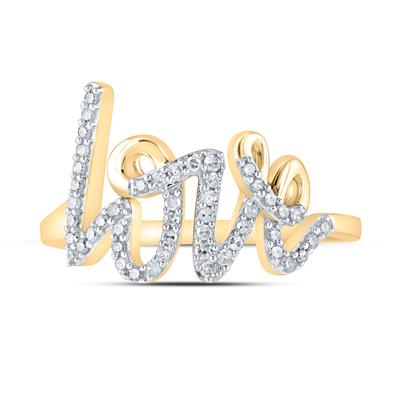 Women's Diamond Round Love Fashion Ring