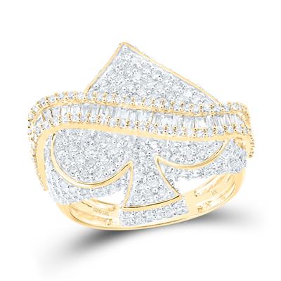 Men's Diamond Spade Ring